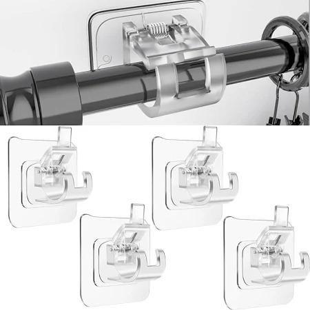 Rods Clips Hook Self Adhesive Pack of 10